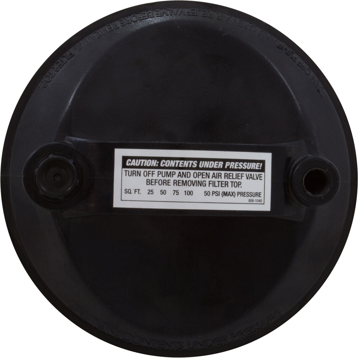 Filter Lid, Top Load-W/Plug & O-Ring, Drilled : 550-5100D - Waterway Plastics - 806105100276 - PartsForSpas.com