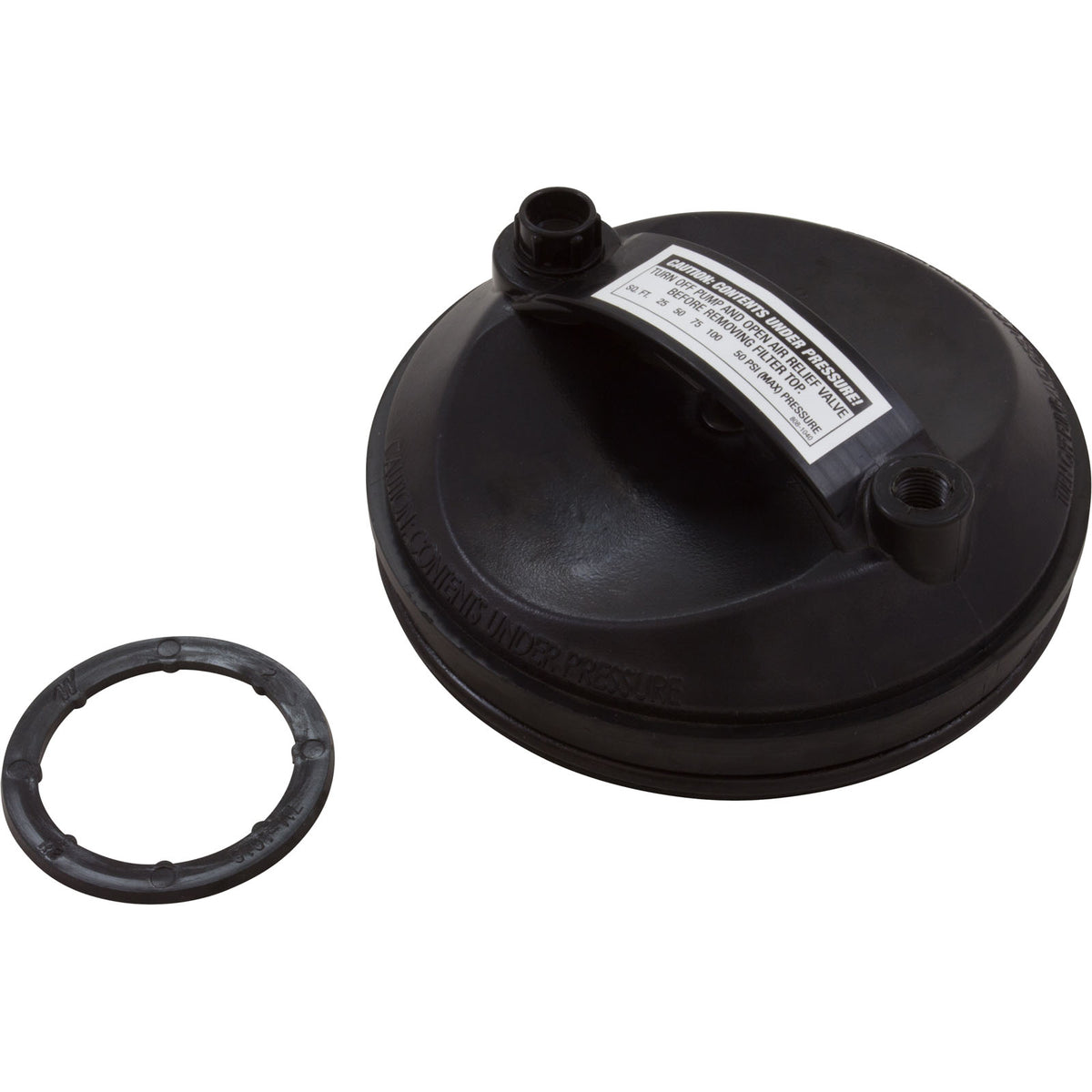 Filter Lid, Top Load-W/Plug & O-Ring, Drilled : 550-5100D