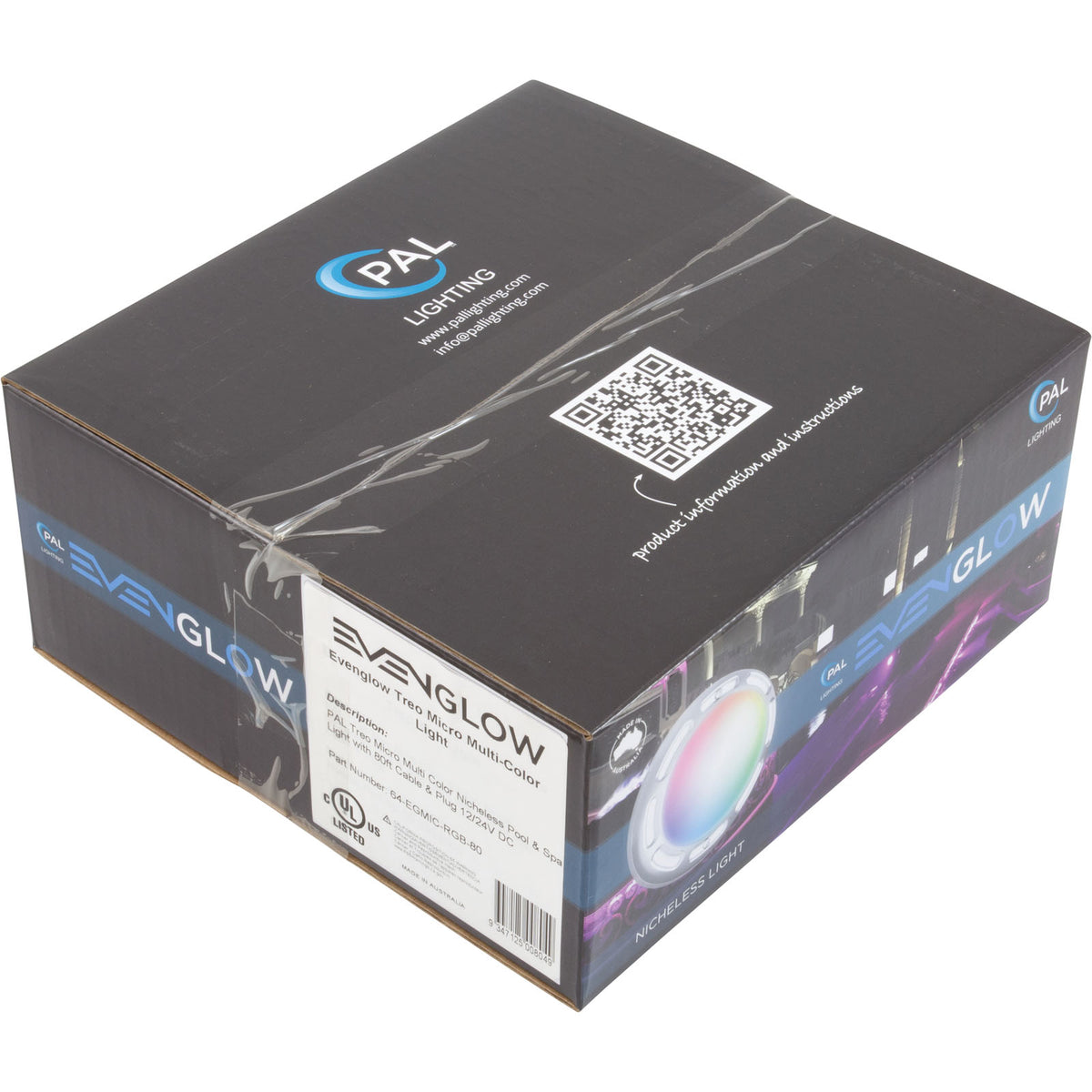 PAL Treo Micro, MultiColor Nicheless Light, 80ft Cable/Plug : 64-EGMIC-RGB-80