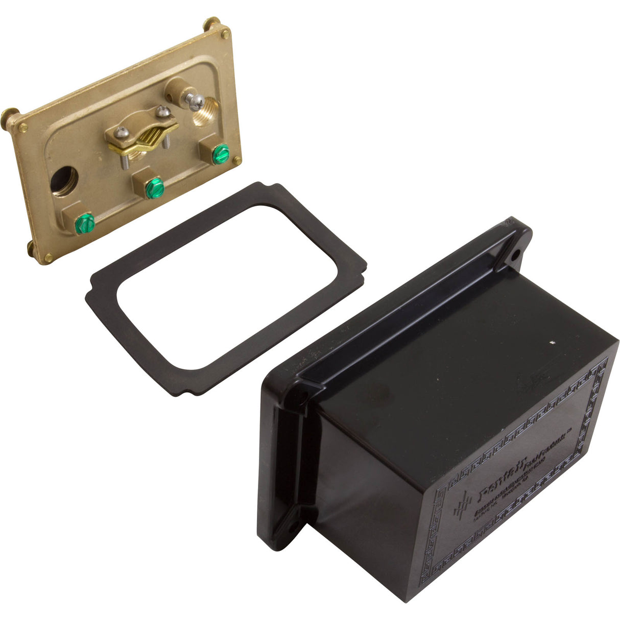 Light Junction Box, Pentair, (3) 1/2" Ports, Brass Base : 78310500