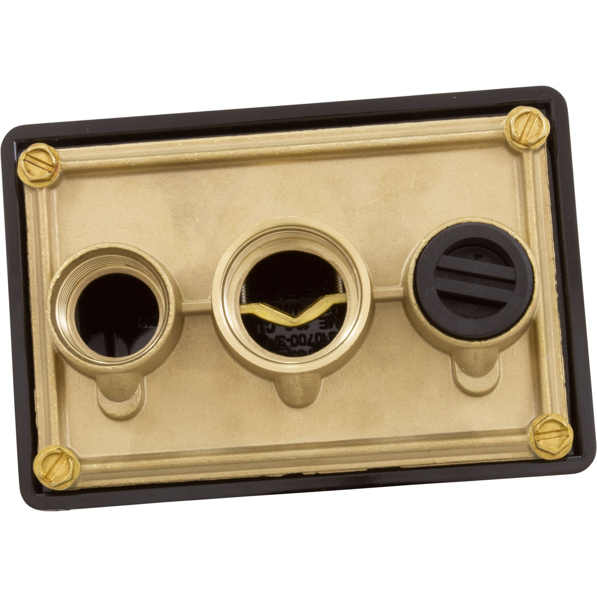 Light J-Box, Pent, (2) 3/4" Ports, (1) 1/2" Port, Brass Base : 78310700
