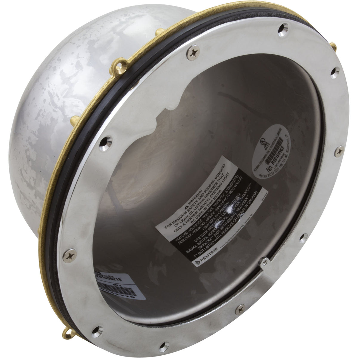 Light Niche, Pent Large SS, 3/4" Rear Hub, Vinyl/Fiberglass : 78232400