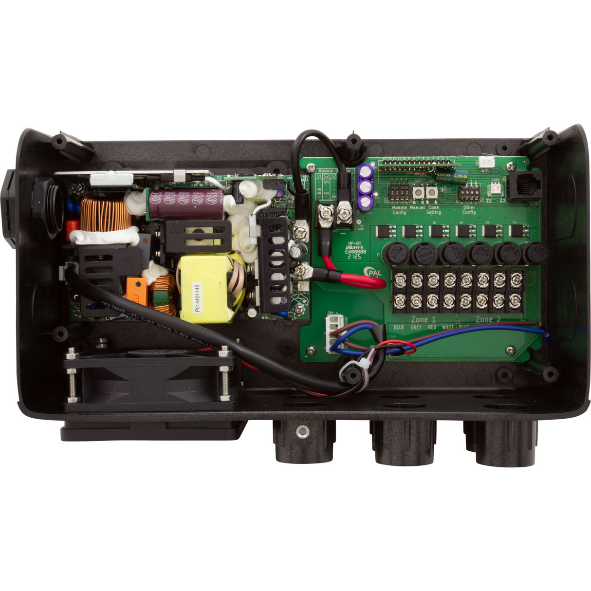 PAL 500W Multi Color Dual Zone Remote Ctrl Transformer 24VDC : 64-PCR-3D-500