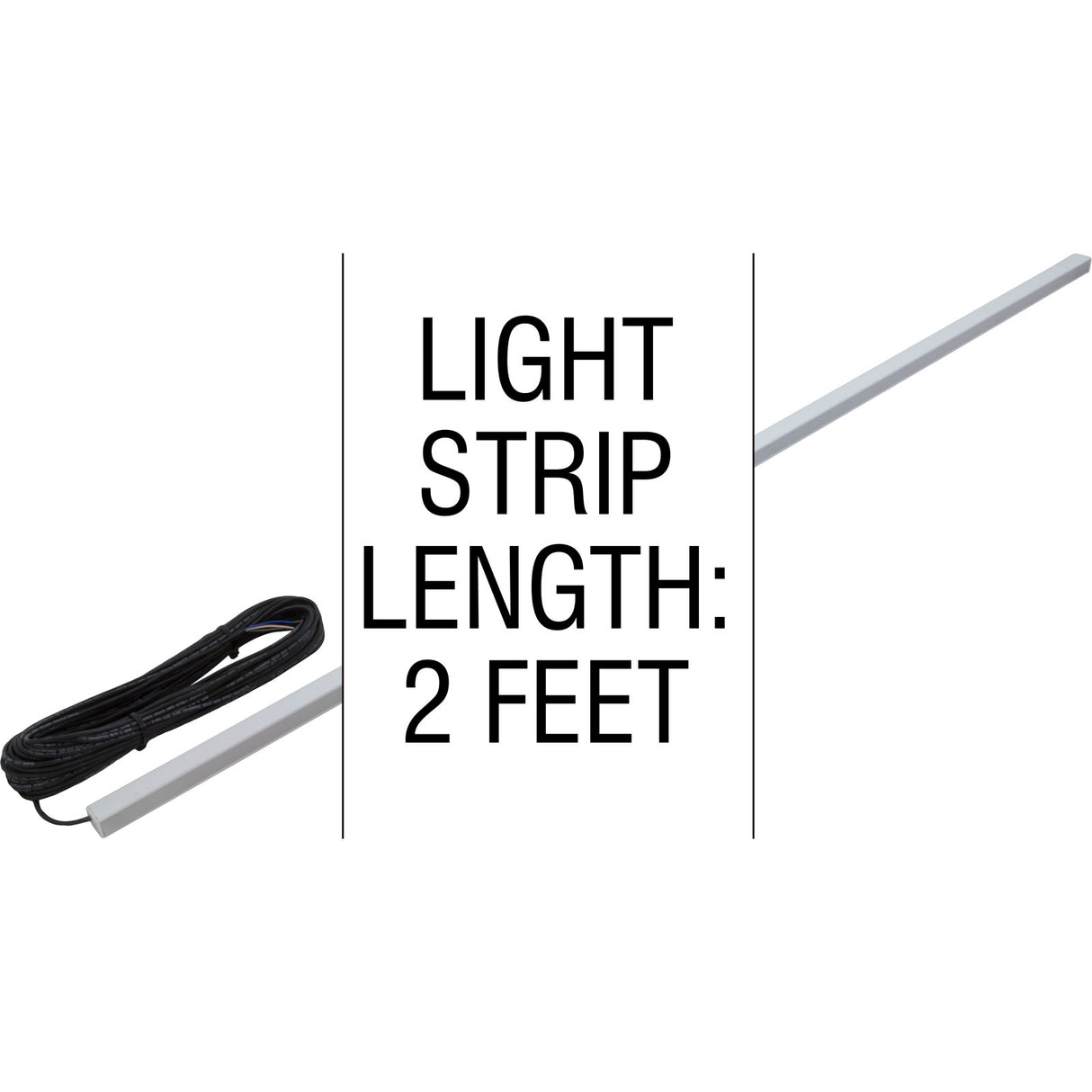 Light Strip, PAL LED, 2ft, w/Diffuser Lens, 65ft Cord : 42-PLOF-RGB-060 - PAL Lighting - 9347125001552 - PartsForSpas.com
