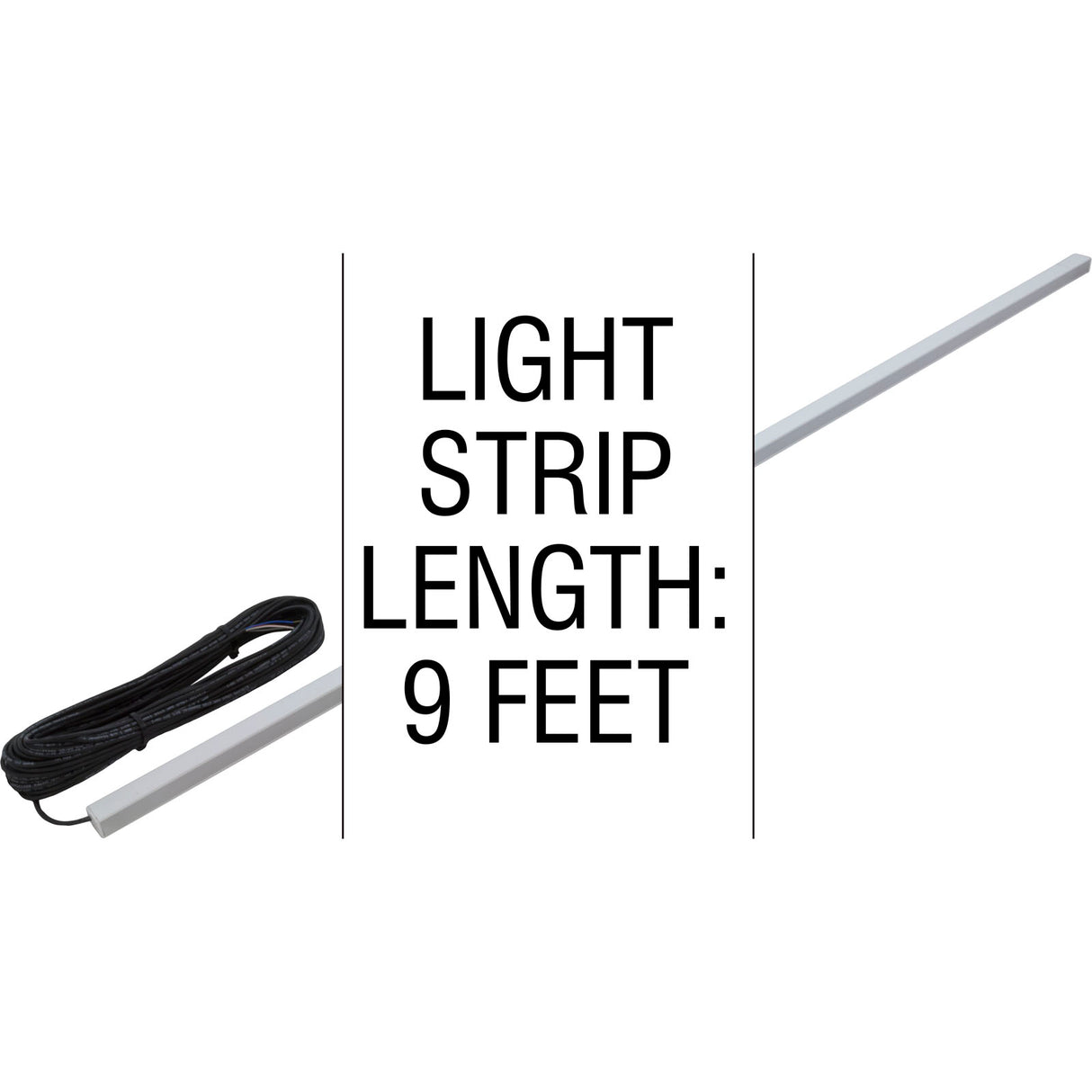Light Strip, PAL LED, 9ft, w/Diffuser Lens, 65ft Cord : 42-PLOF-RGB-270 - PAL Lighting - 42-PLOF-RGB-270 - PartsForSpas.com