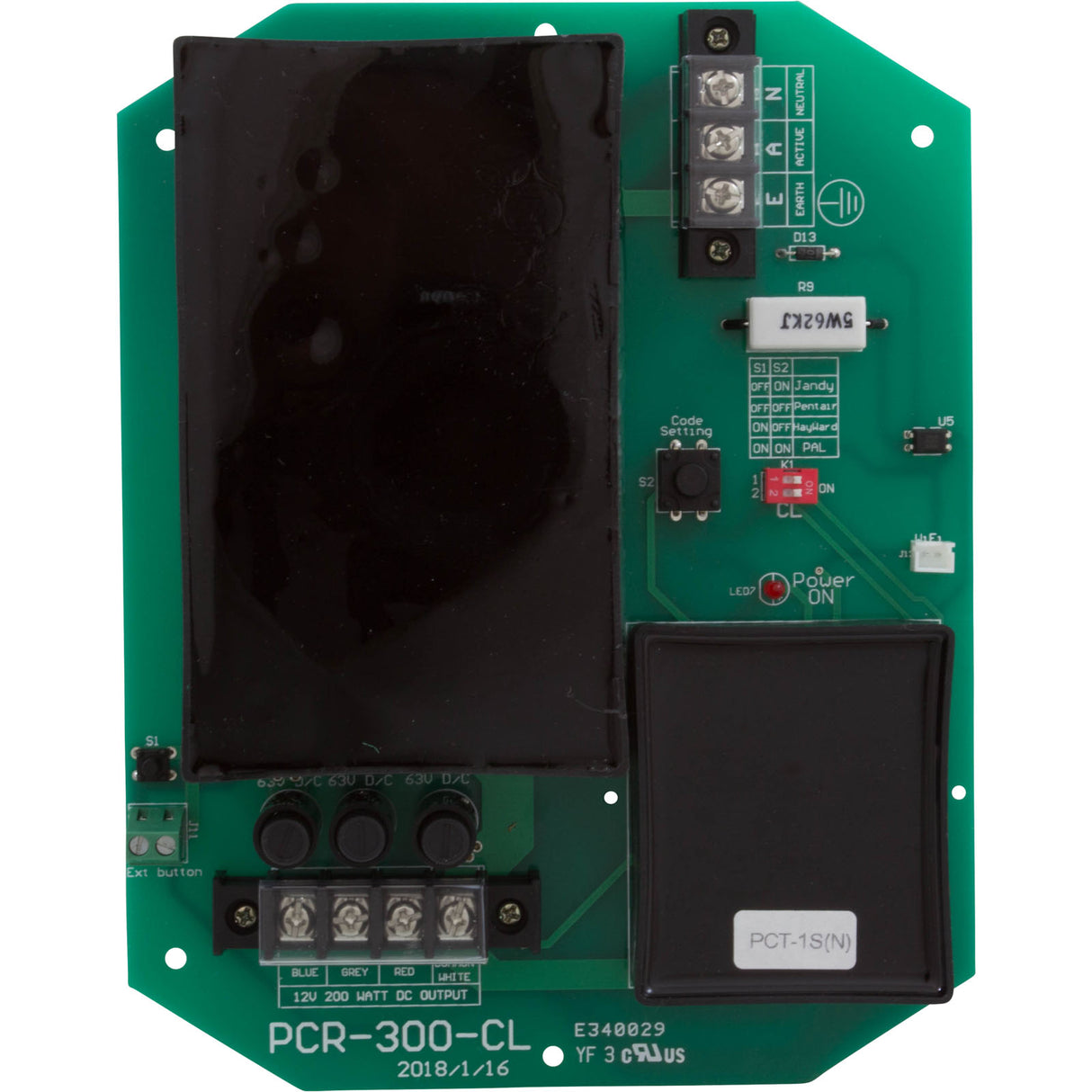 Repl Circuit Board, PAL PCR-300U/UW, ColorTouch, Cloning : 42-PCR-300-BRD-CL