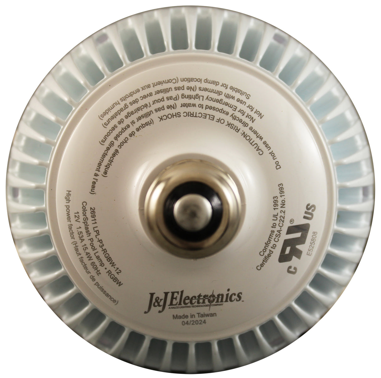 Repl Bulb, ColorSplash, 12v, LED, RGBW, Pool : 26911 - J & J Electronics - 0610377453325 - PartsForSpas.com
