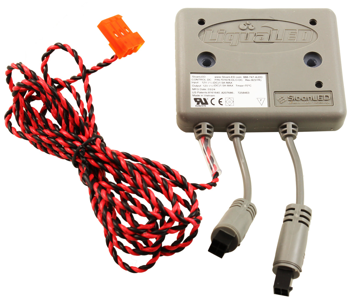 Light Controller, SloanLED, LiquaLED Control 40, 12VDC, 80 POL : 701678-DLO-DC - SloanLED - 701678-DLO-DC - PartsForSpas.com