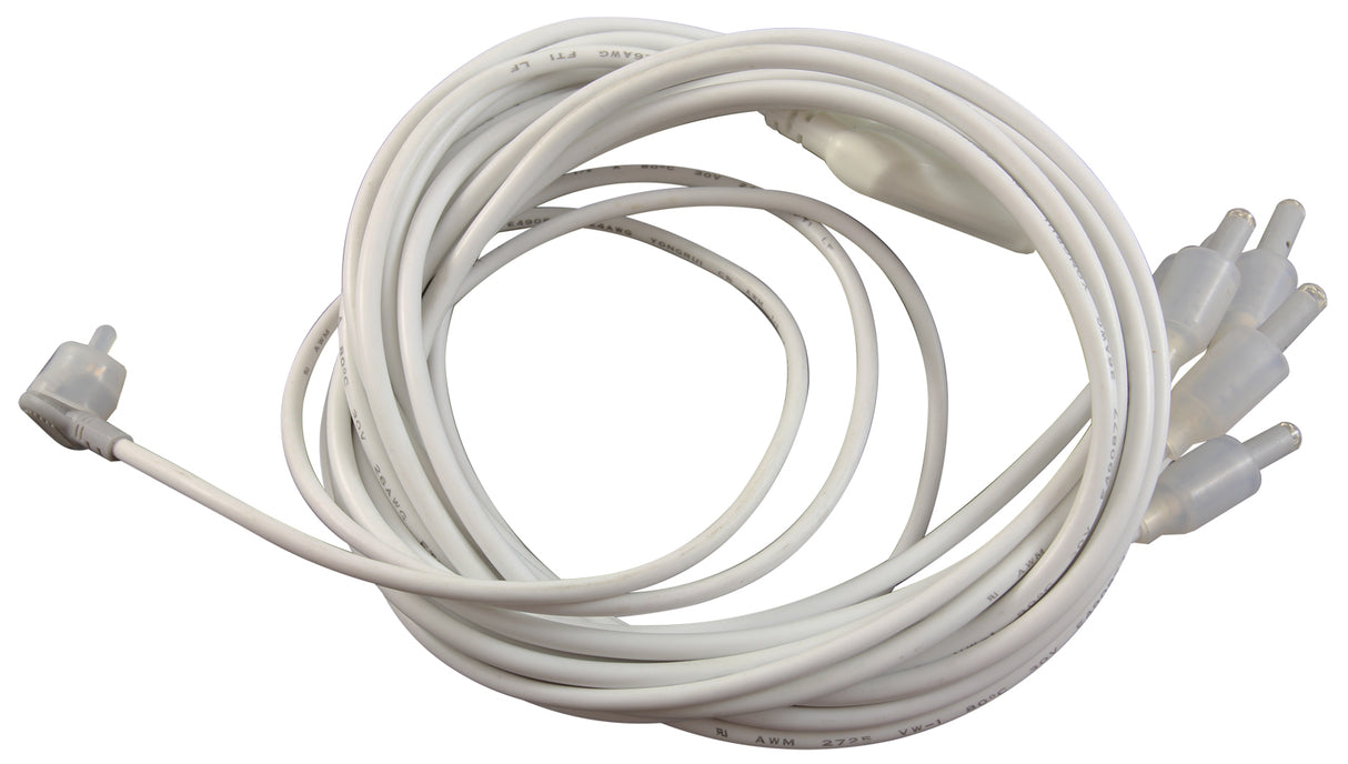 Bulb, RD, 2-Wire, MiniPOL, 6-WayLED, 3-24"Leads, 3-36"Leads, 1Z6 : 1MINI0-RD1Z6
