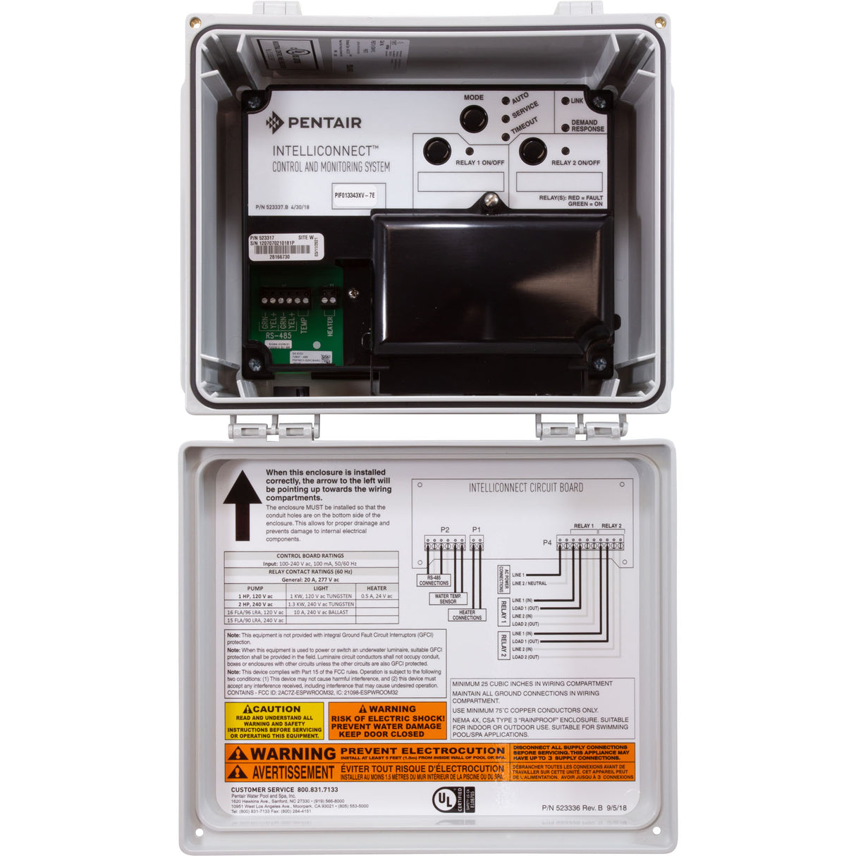 Control and Monitoring System, Pentair IntelliConnect, TG : 54270