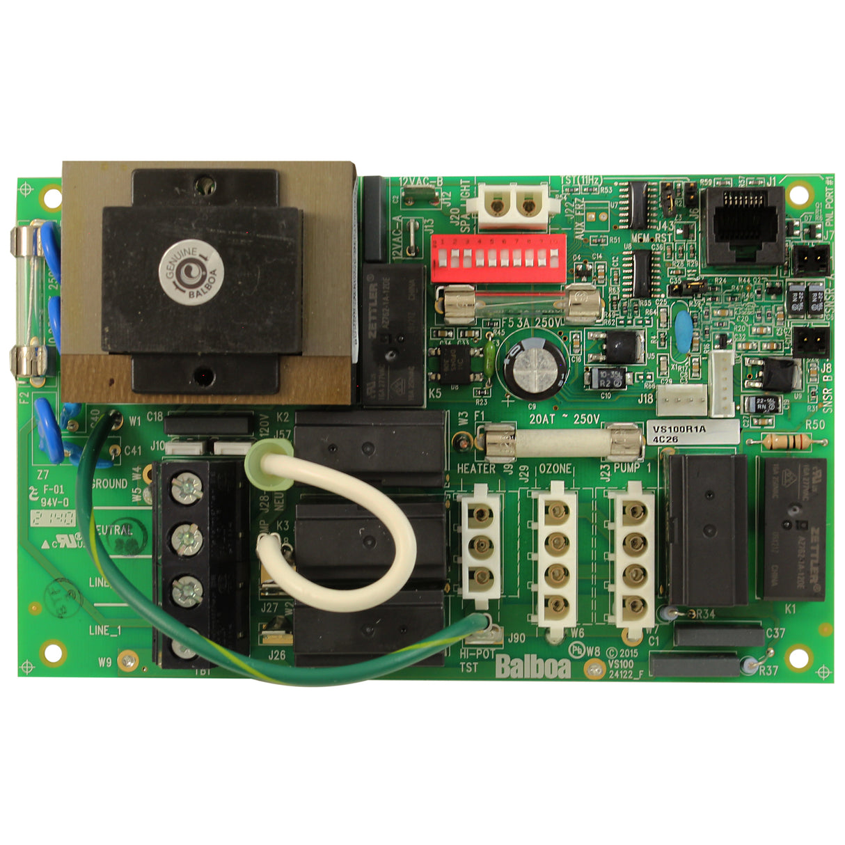 PCB Kit, Balboa VS100, w/ 4.0kW Heater Assembly : VS100PCBKIT - Balboa Water Group - VS100PCBKIT - PartsForSpas.com