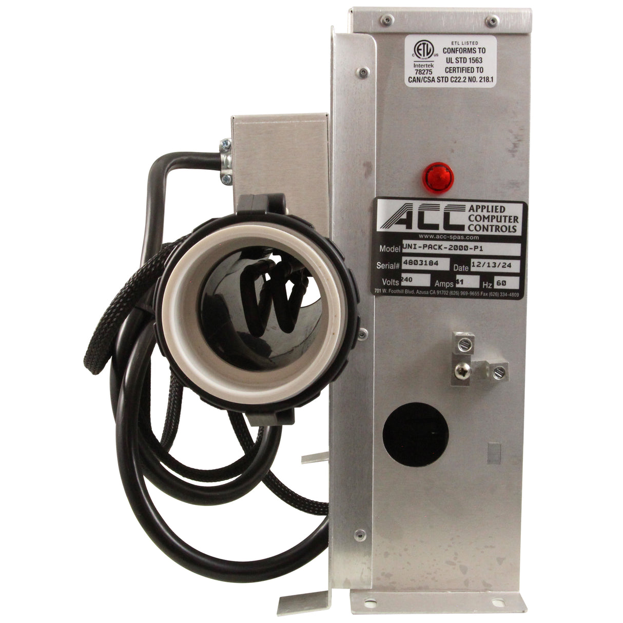 Control, ACC SMTD 2000 UniPack, 3P, 5.5kw, Back Mt, w/KP-2020 : 200-UNIPACK-2000-P1 - Applied Computer Controls(ACC) - 200-UNIPACK-2000-P1 - PartsForSpas.com