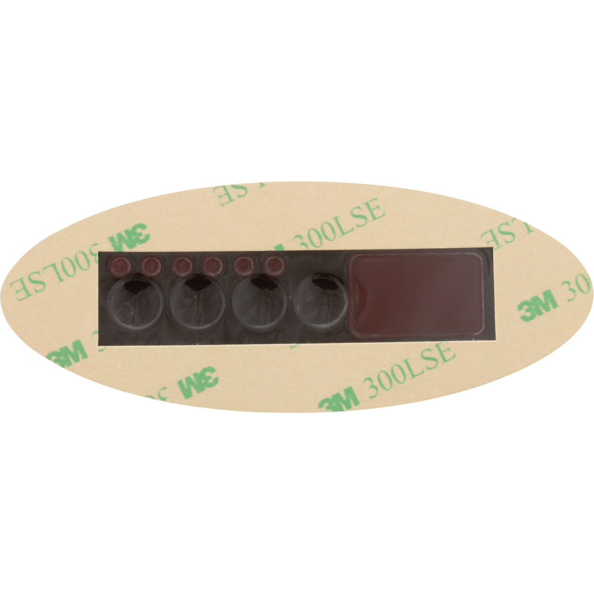Overlay, Gecko TSC-9-GE2, 4 Button, P1, P2, Light : 9916-100186