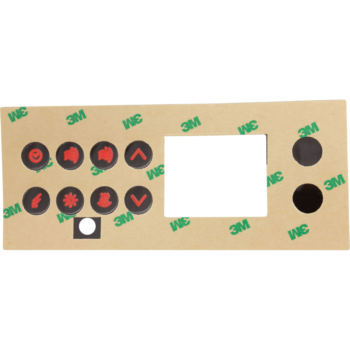 Overlay, Gecko TSC-4, 8-Button, P1, P2, Bl, Lt : 9916-100094