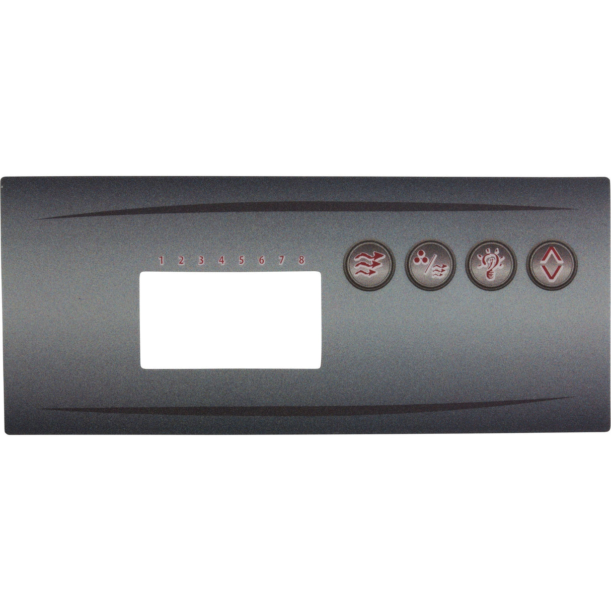 Overlay, HydroQuip Eco 8, Pump 1, Light, Aux, Large Rec : 80-0204
