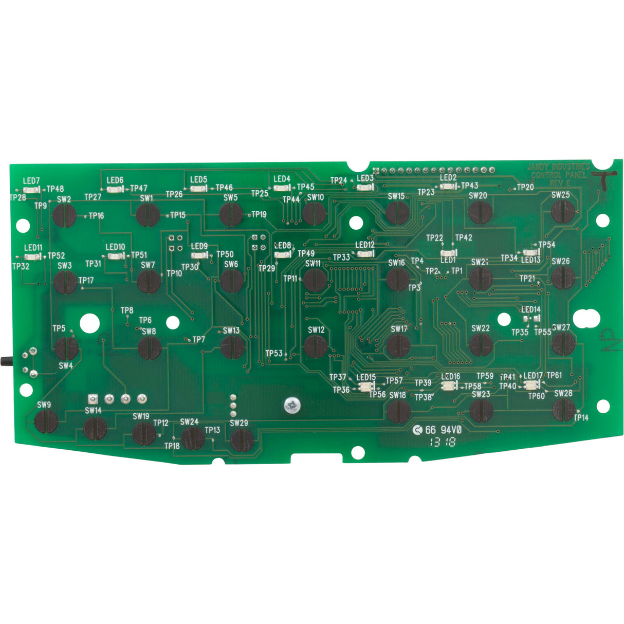 PCB, Zodiac Jandy AquaLink All Button Control : 6475LED4+