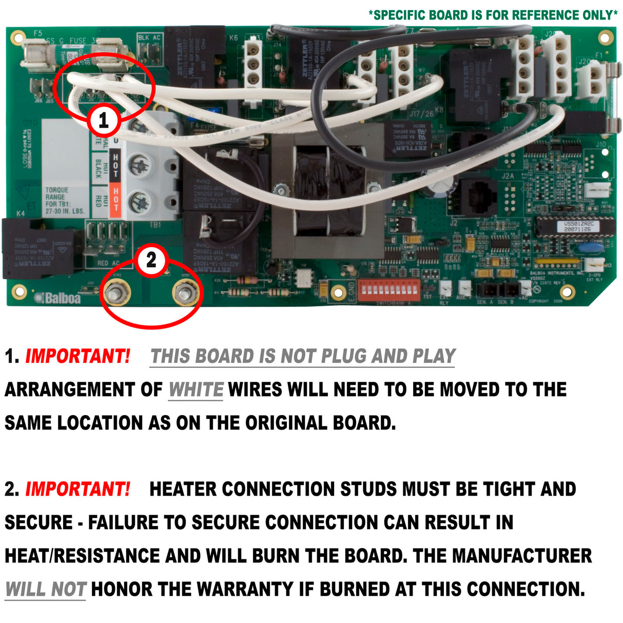 PCB, Balboa VS504SZ, 54638-01 : 54638-01