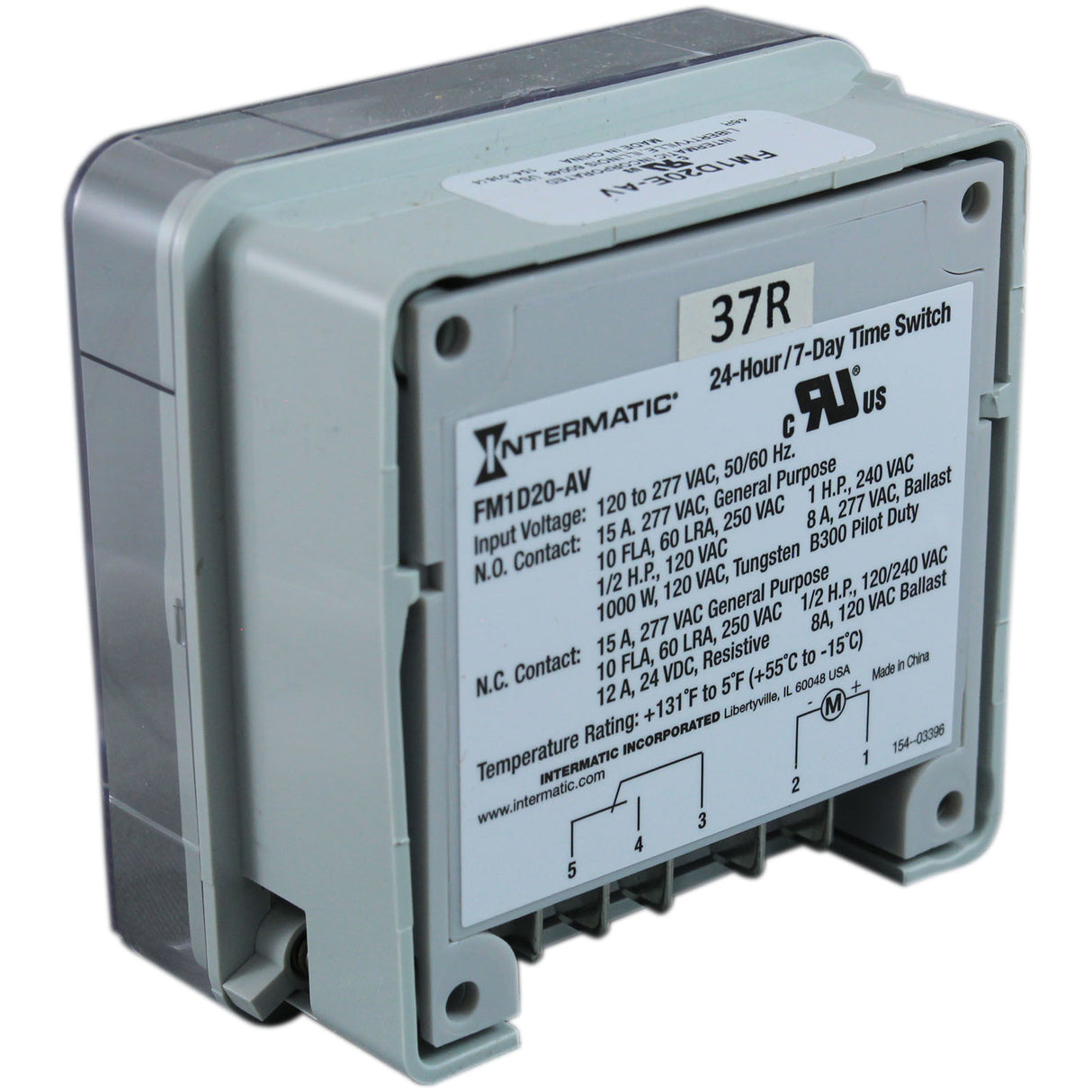 Timer, Digital, Intermatic, 24H/7D, 120-277V, SPDT, Flush Mount : FM1D20E-AV - Intermatic - 078275156852 - PartsForSpas.com