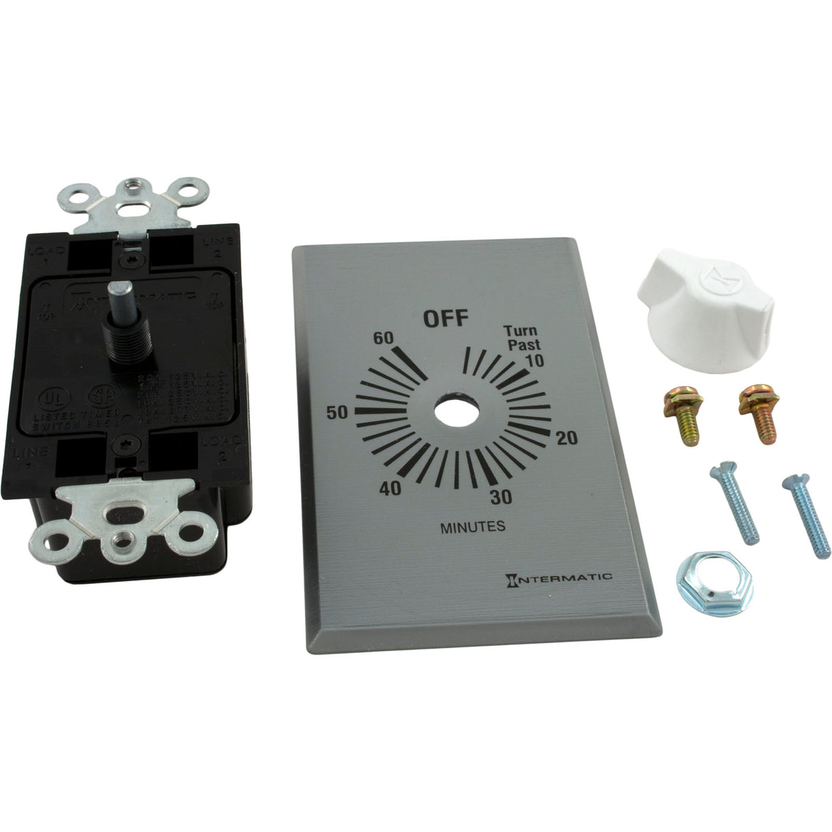 Timer, Intermatic, SPST, Wound, 60min, 20A : FF60MC