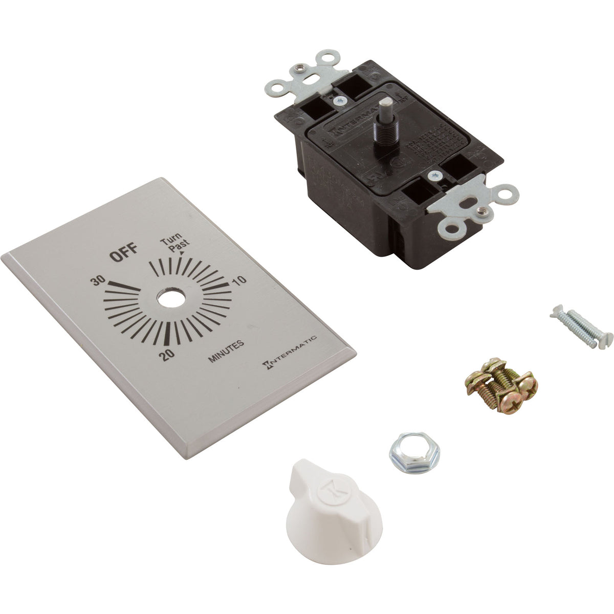 Timer, Intermatic, DPST, Spring Wound, 30min, 20A : FF430M