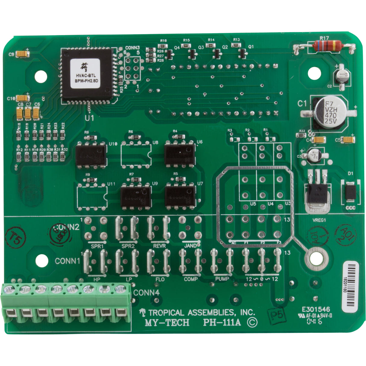 PCB, Raypak 2350/5350/6350/8350, Digital, Heat Pump : H000029