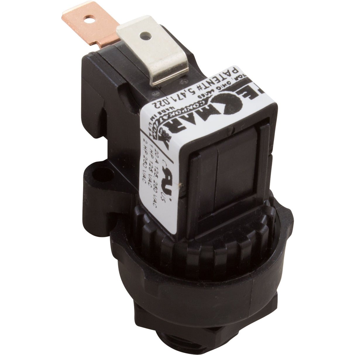Air Switch, Tecmark, TBS 339, SPNO, 25A, thd, latch : TBS339A - Tecmark - TBS339A - PartsForSpas.com