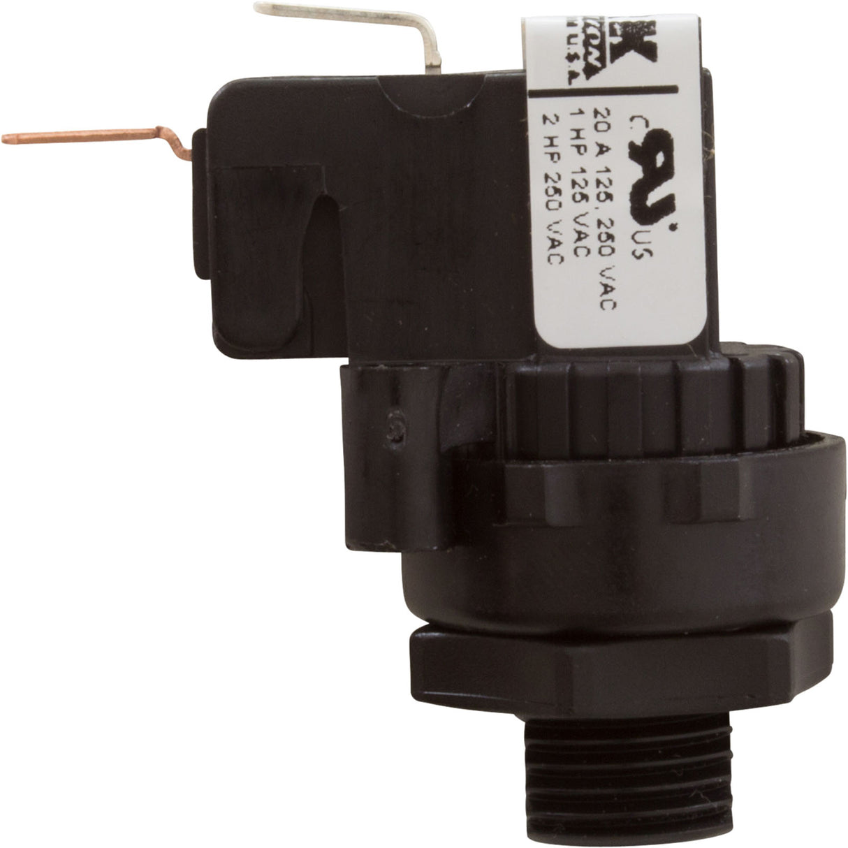 Air Switch, Tecmark, TBS 339, SPNO, 25A, thd, latch : TBS339A - Tecmark - TBS339A - PartsForSpas.com