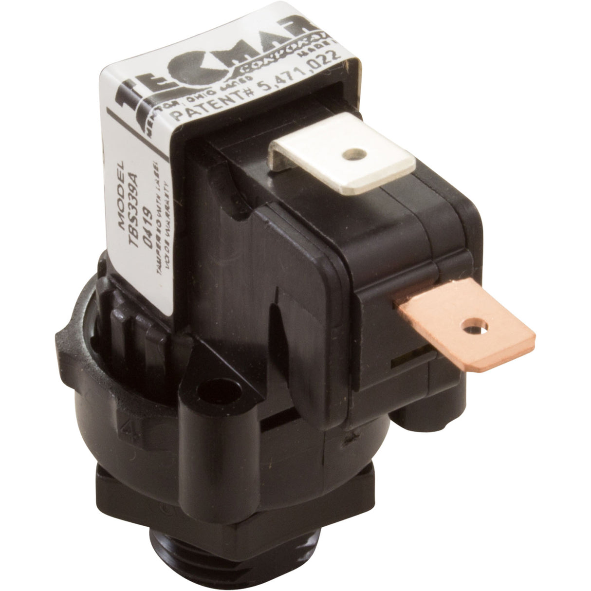 Air Switch, Tecmark, TBS 339, SPNO, 25A, thd, latch : TBS339A - Tecmark - TBS339A - PartsForSpas.com