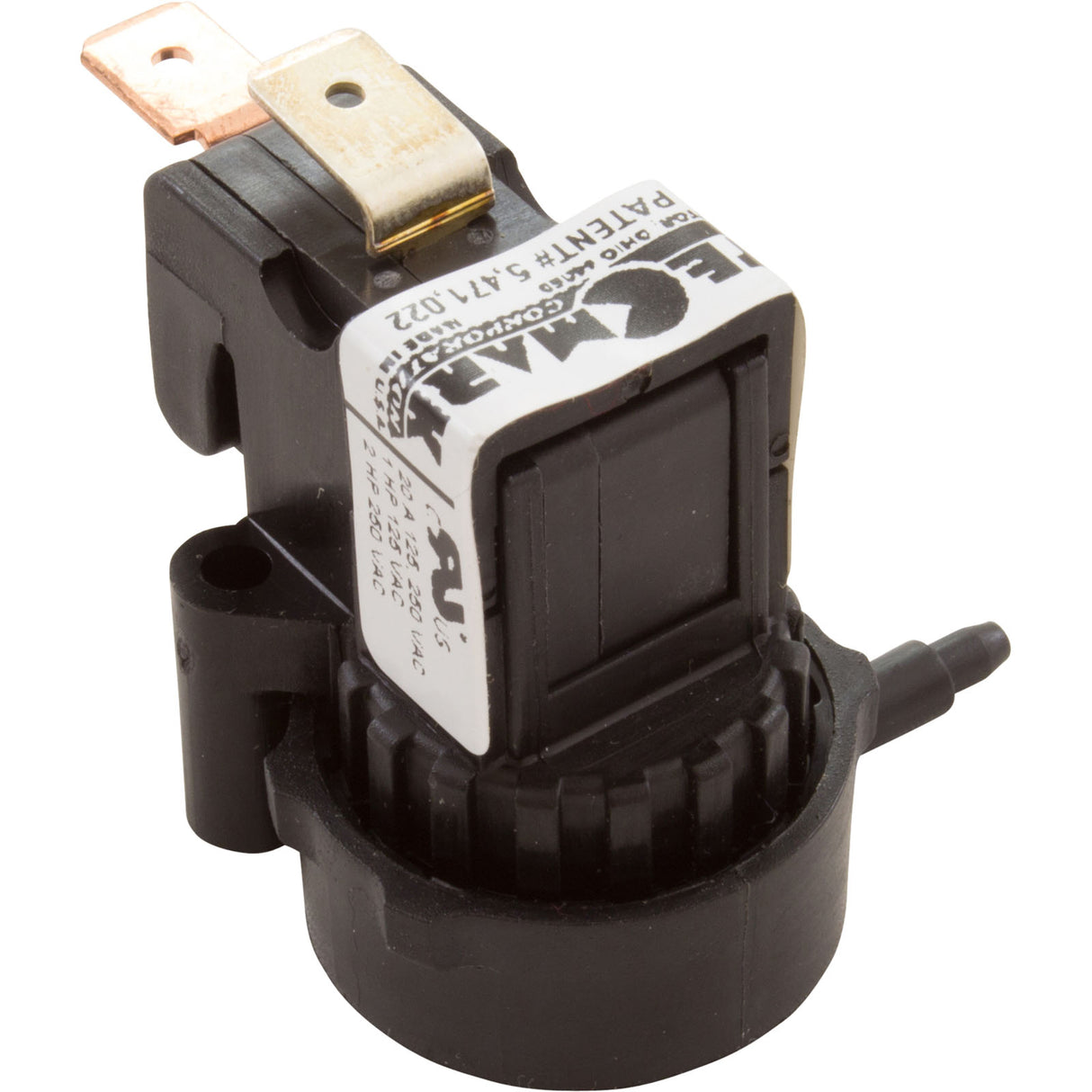 Air Switch, Tecmark, SPNO, 25 Amp, Latching, Side Spout : TBS410A - Tecmark - TBS410A - PartsForSpas.com