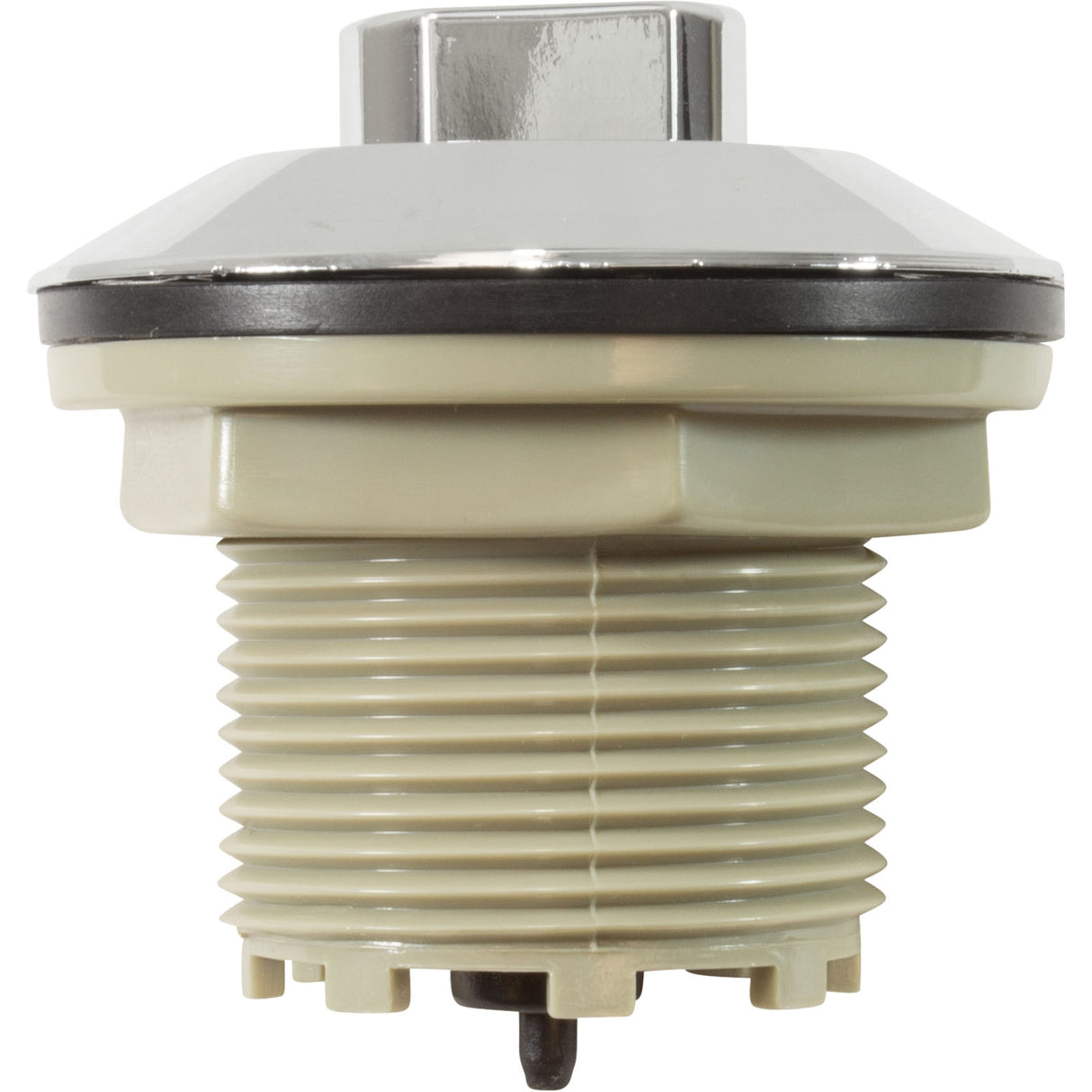 Air Button, Presair, Standard, 1-3/4"hs, 2-5/8"fd, Chrome : B225CA