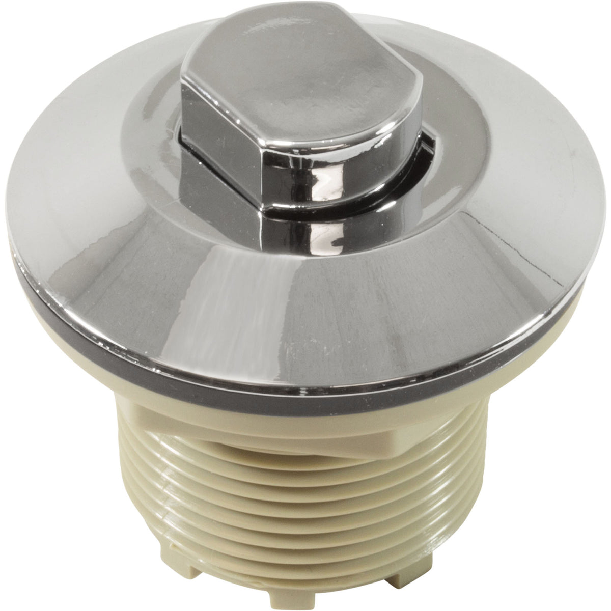 Air Button, Presair, Standard, 1-3/4"hs, 2-5/8"fd, Chrome : B225CA