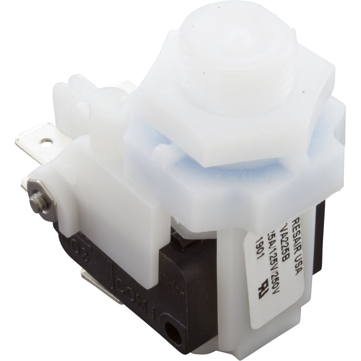 Air Switch, PresAir, DPDT, 9/16" Center Spout, 25A, Latching : TVA225B - Senasys - TVA225B - PartsForSpas.com