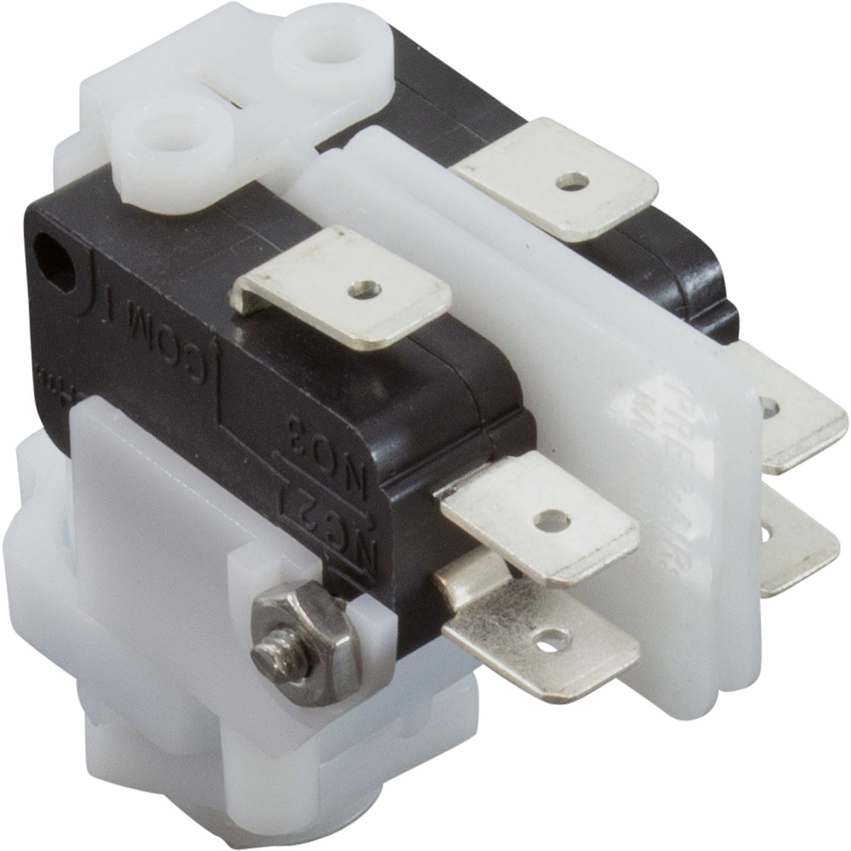 Air Switch, PresAir, DPDT, 9/16" Center Spout, 21A, Momentary : TVM211B