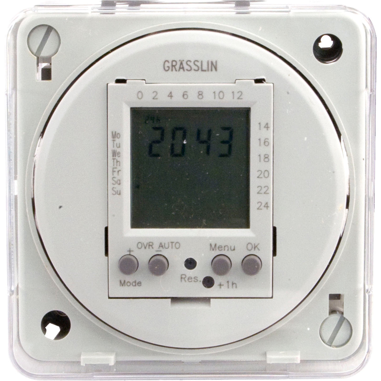 Timer, Grasslin, SPDT, Panel Mount, 115v, Digital, 24 Hour/7 Day : FM1D20E-120