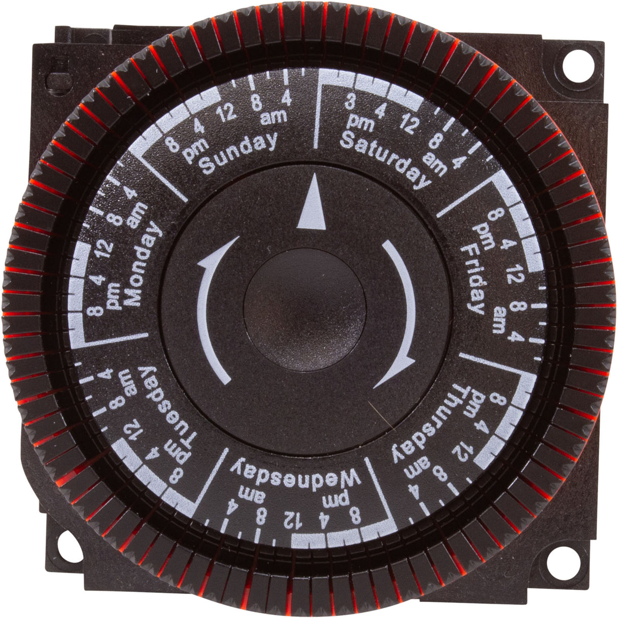Timer, Diehl, SPST, Panel Mount, 115v, 7day : TA4073