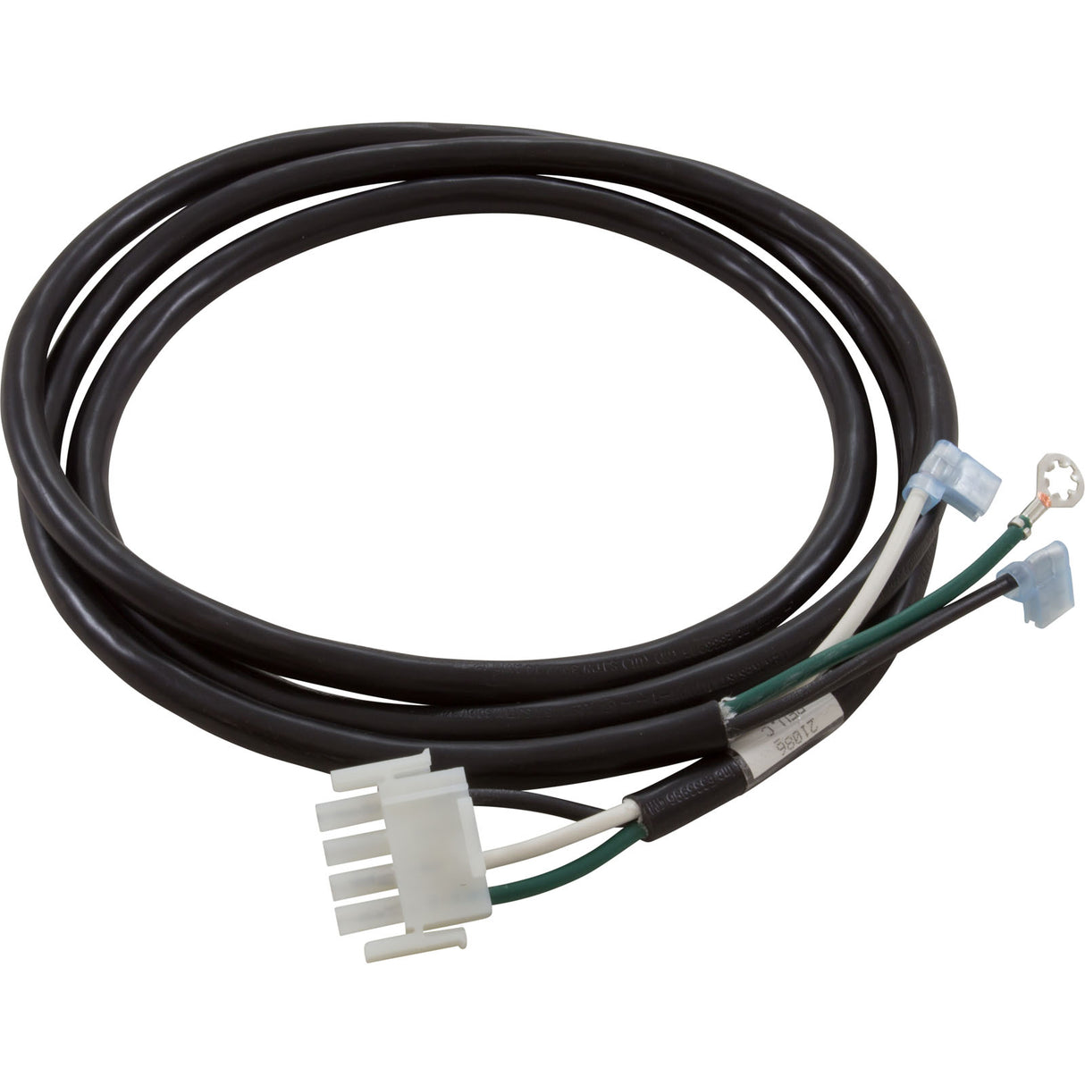 Cord, BWG, 14/3 x 60", White, Amp-4, Male, (G, B, W) : 21086