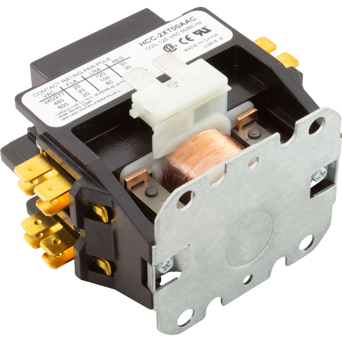 Contactor, DP, 20A FLA, 115v :