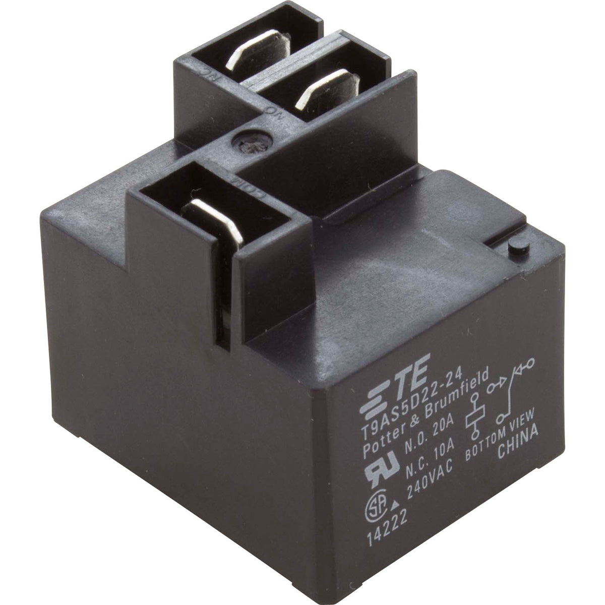 Relay, P&B, T9AP, SPDT, 20A, 24vdc, PCB Mount : T9AS5D22-24