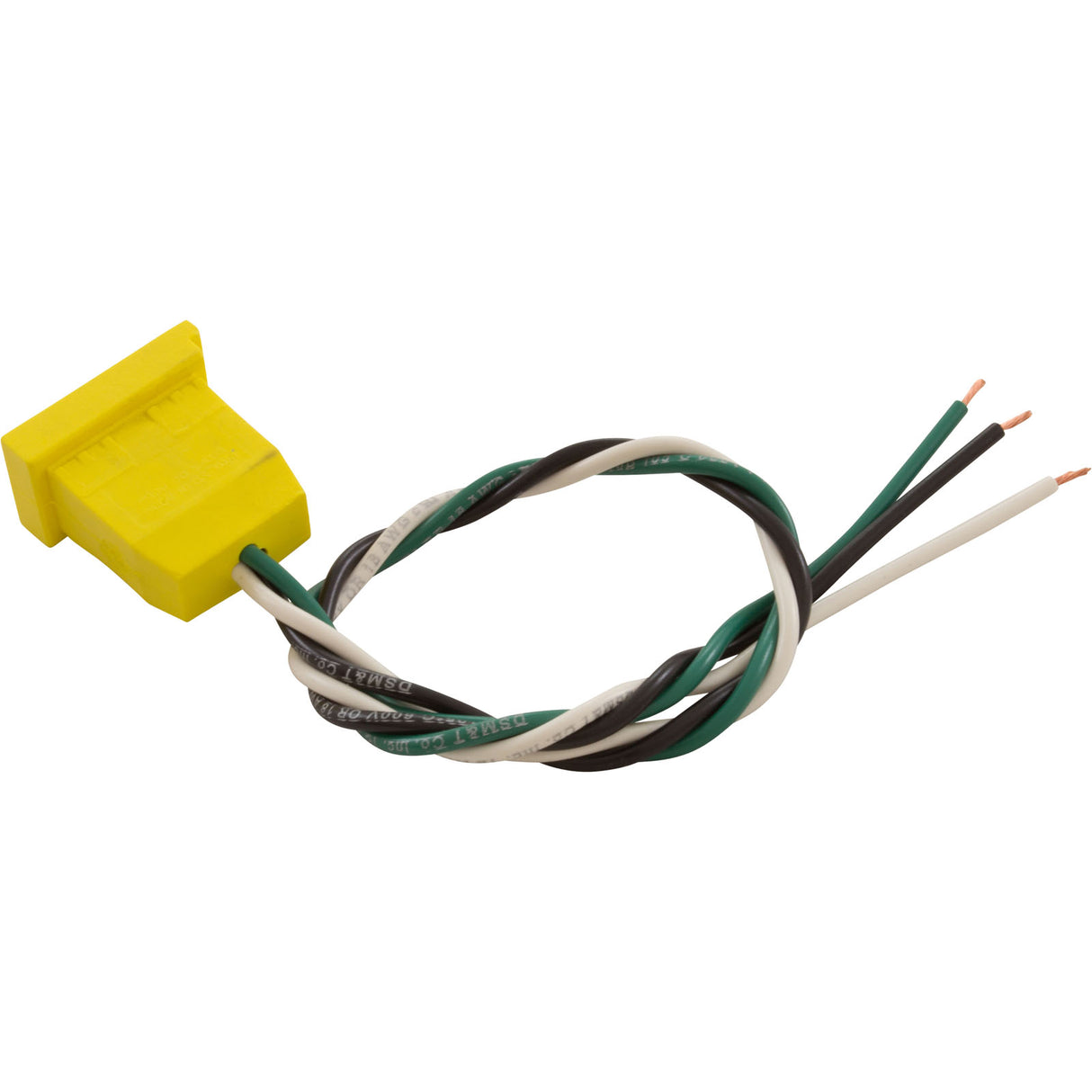 Receptacle, H-Q, Ozone, Molded, Yellow, 18/3 : 09-0018C-A