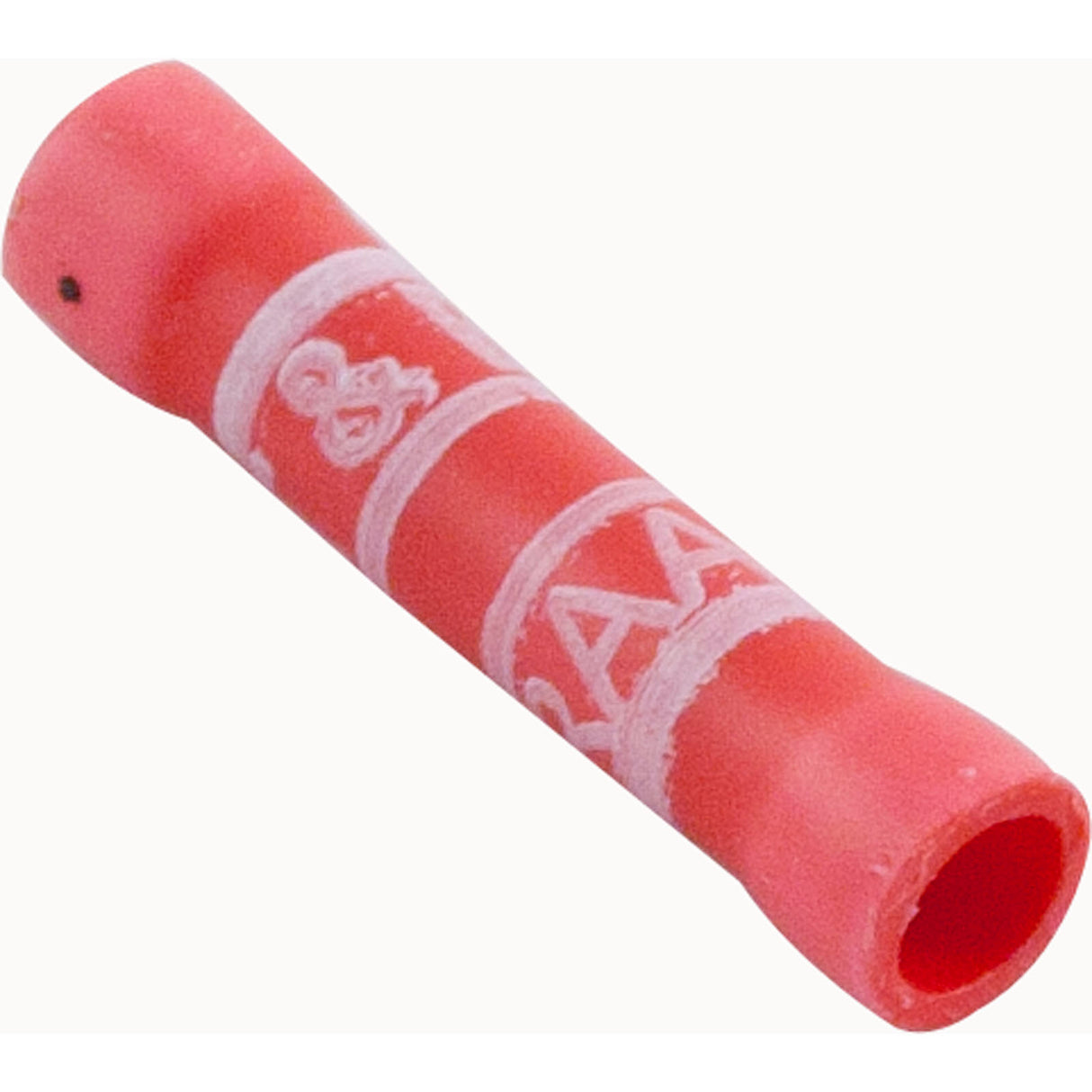 Butt Splice, 22-18 AWG, Red, Quantity 25 :