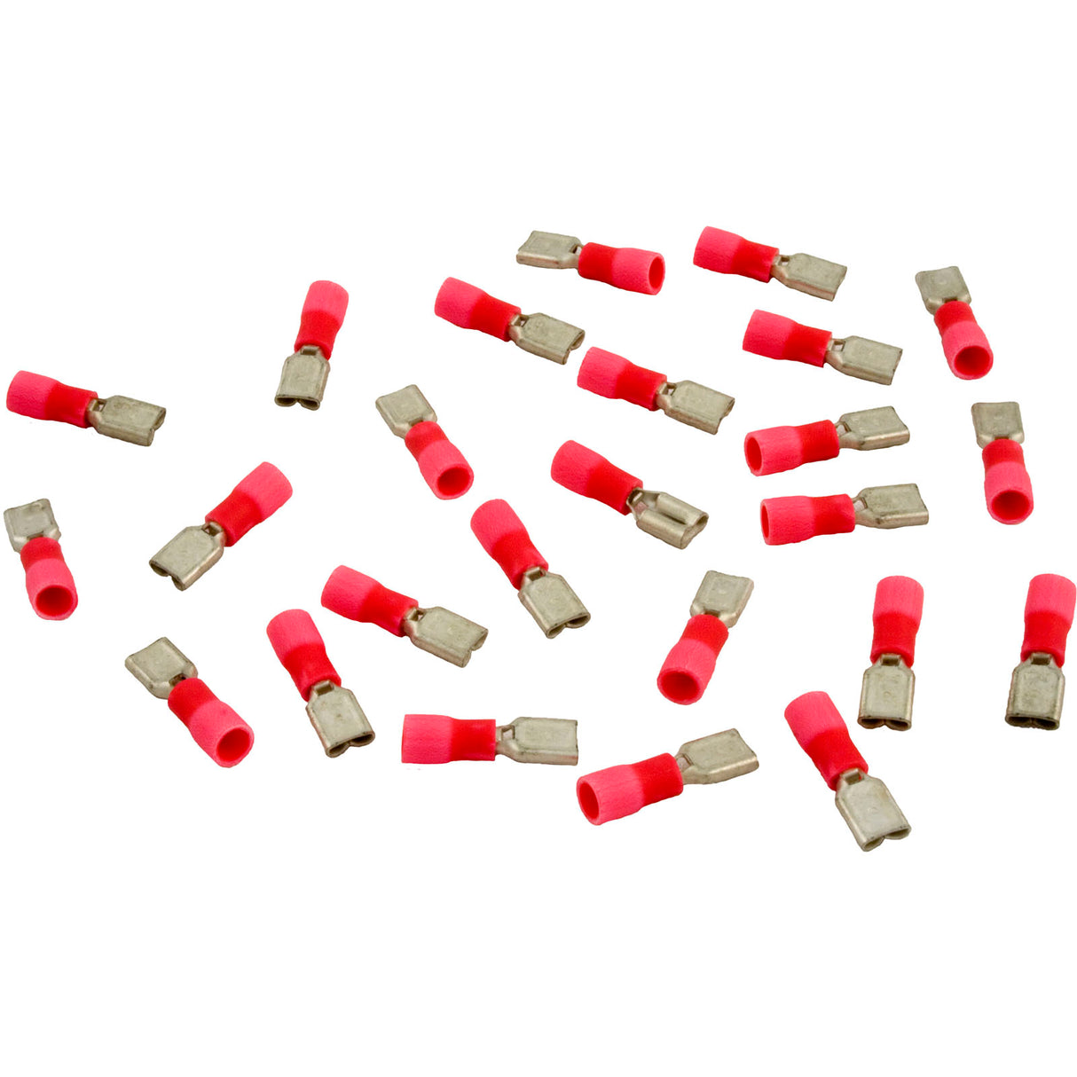 Disconnect, 25 Pack, Female, 22-18AWG, .187 Tab, Red :