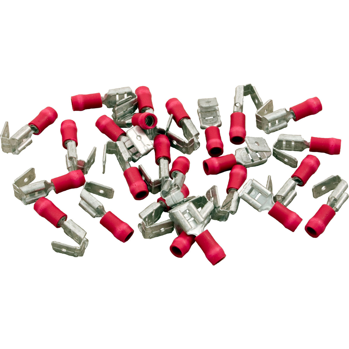 Disconnect, Piggyback, 25 Pack, 22-18AWG, .250 Tab, Red :