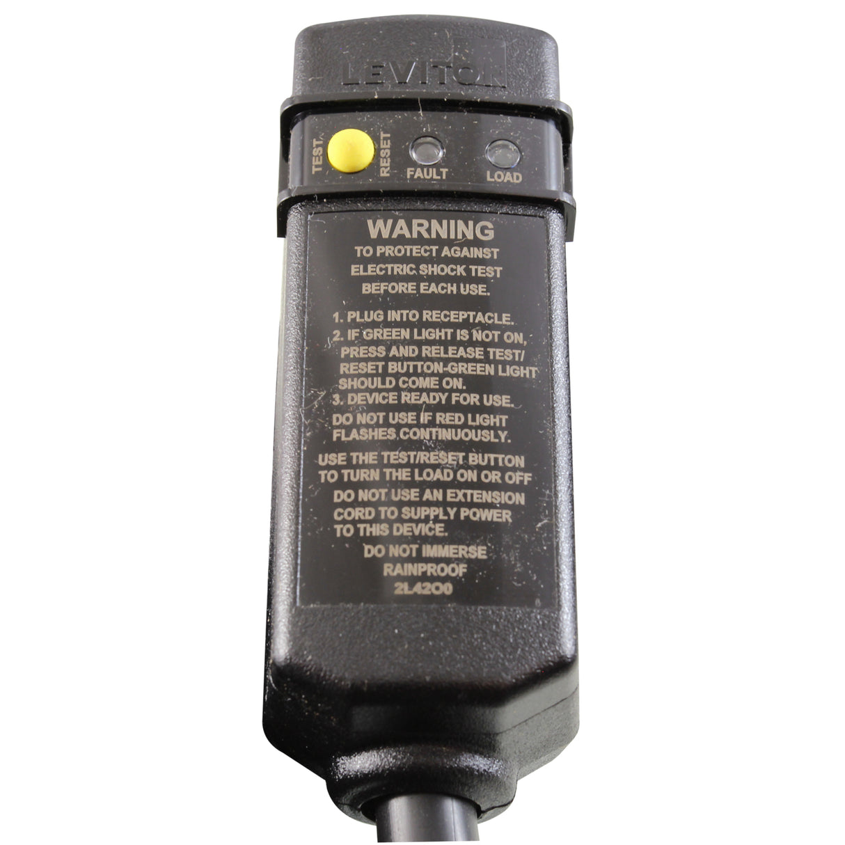 In-Line GFCI, 20A, 115v, 15 foot Cord, Indoor/Outdoor : 30-0062B-K