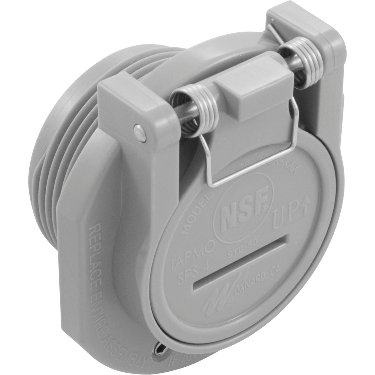 Vac Lock 1 1/2"Mpt - Gray : 600-2207 - Waterway Plastics - 806105229496 - PartsForSpas.com