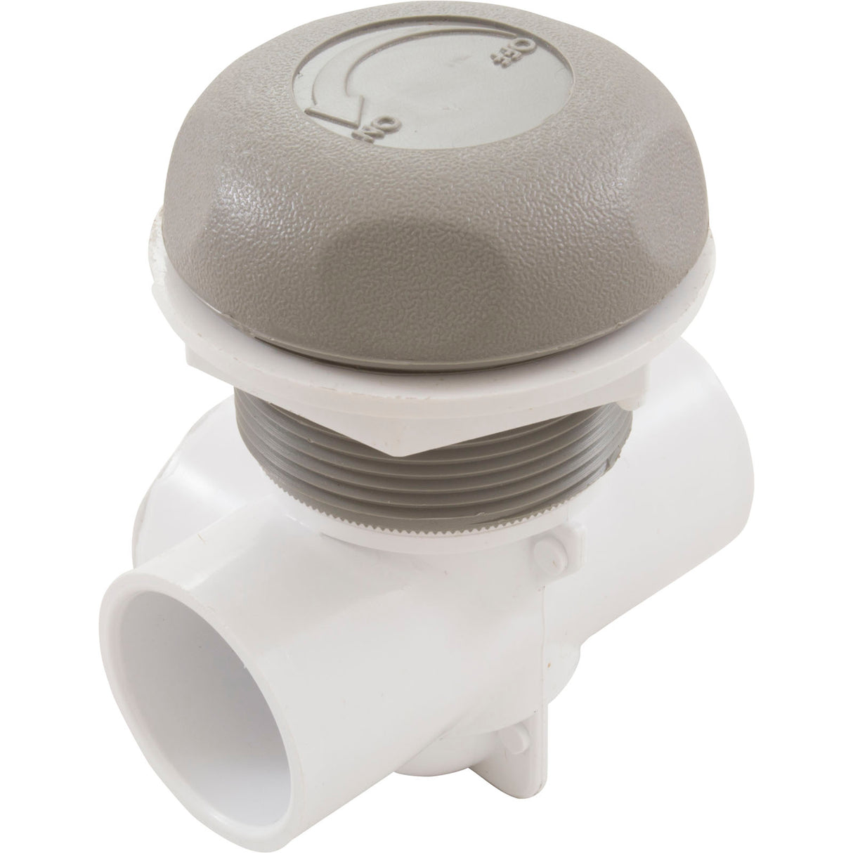 Valve Assy., On/Off Turn, Horizontal, Gray : 600-4387 - Waterway Plastics - 806105102645 - PartsForSpas.com