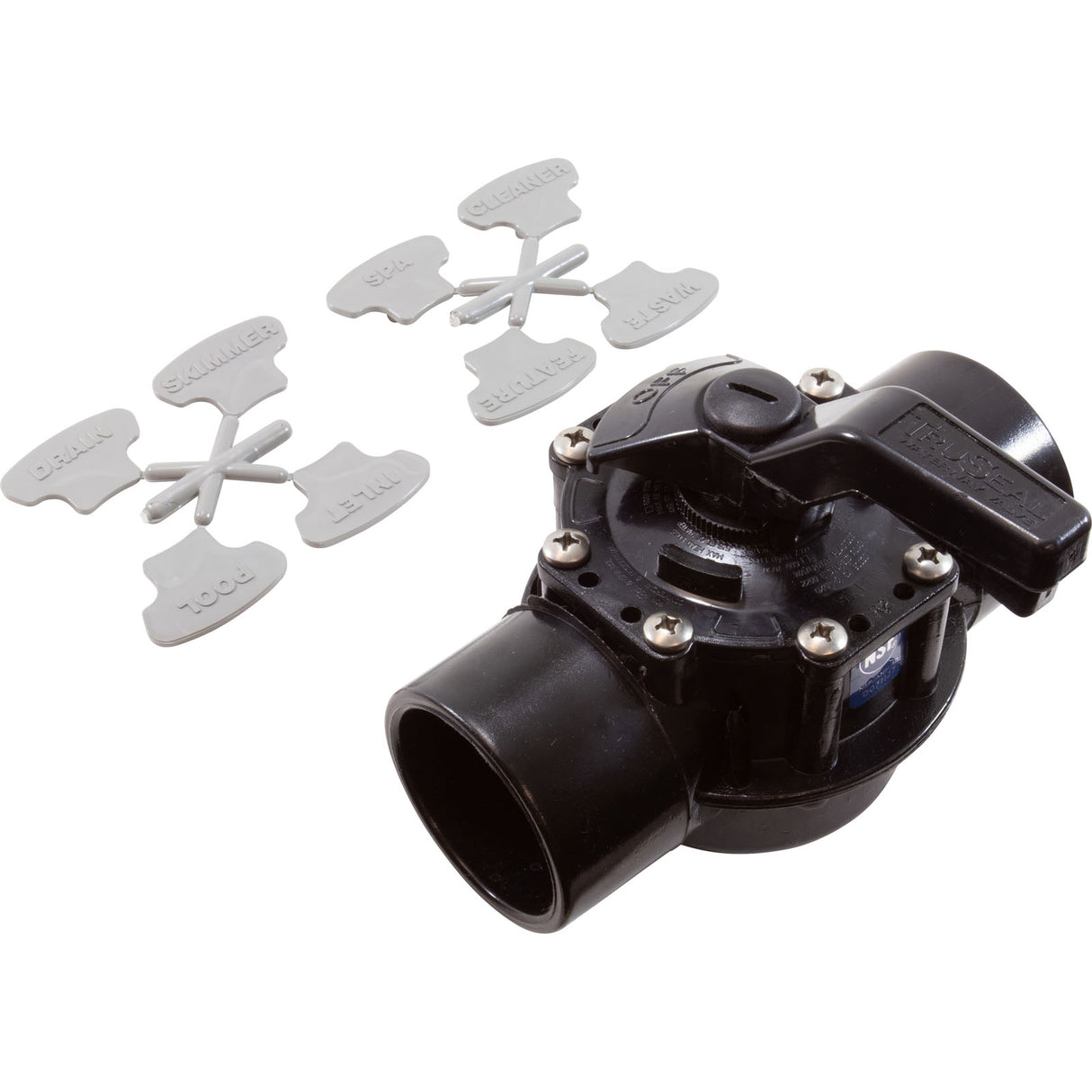 2"S Tru Seal 2-Way Dvtr Valve Strt. Assy. : 600-7060-CPVC - Waterway Plastics - 806105102805 - PartsForSpas.com