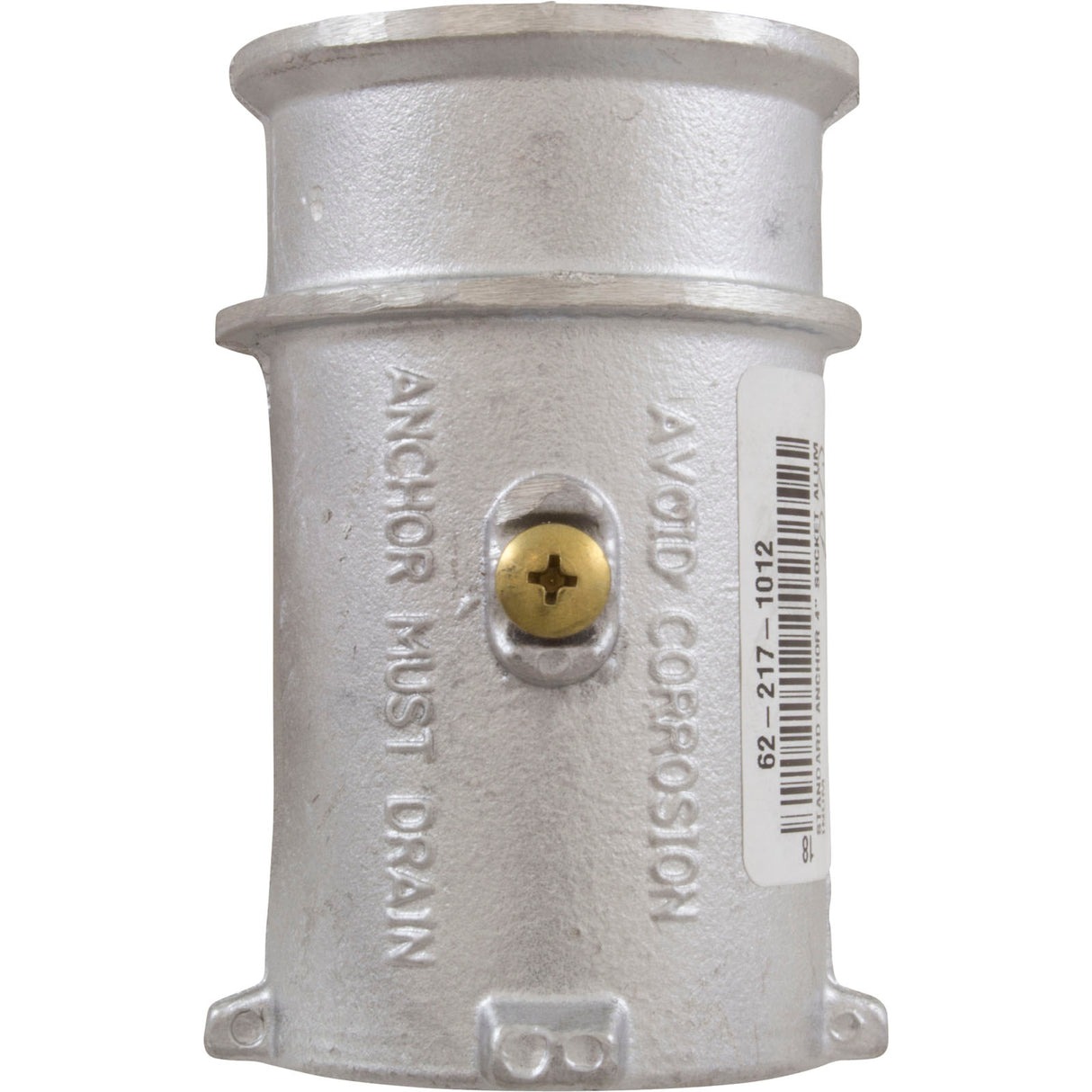 Anchor Socket, Perma Cast, Aluminum, 1.9" Rail, 4" : PS-4019-C - Perma-Cast LLC - PS-4019-C - PartsForSpas.com