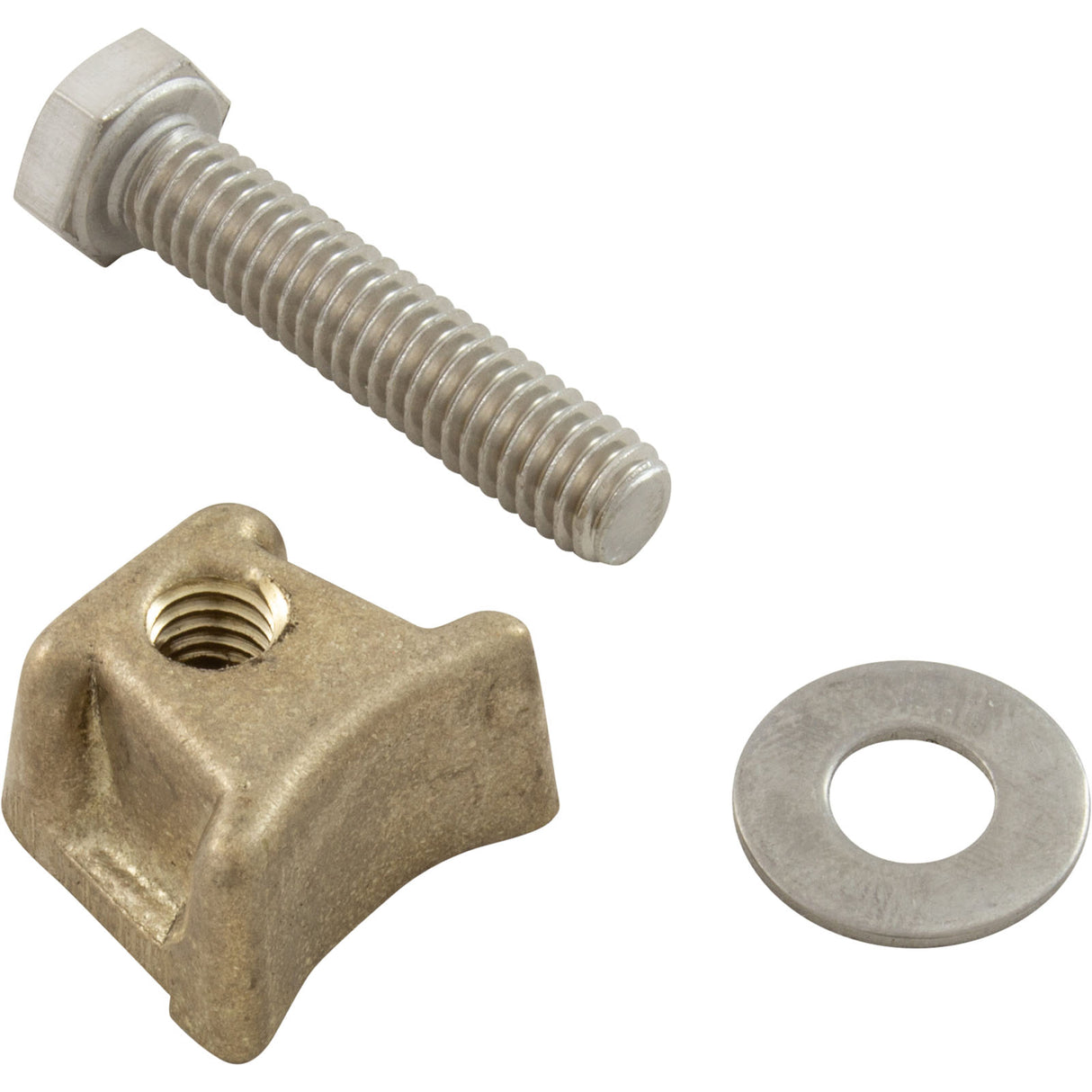 Wedge Assembly, Perma Cast, 1-1/2" Bolt, Brass : PW - Perma-Cast LLC - PW - PartsForSpas.com
