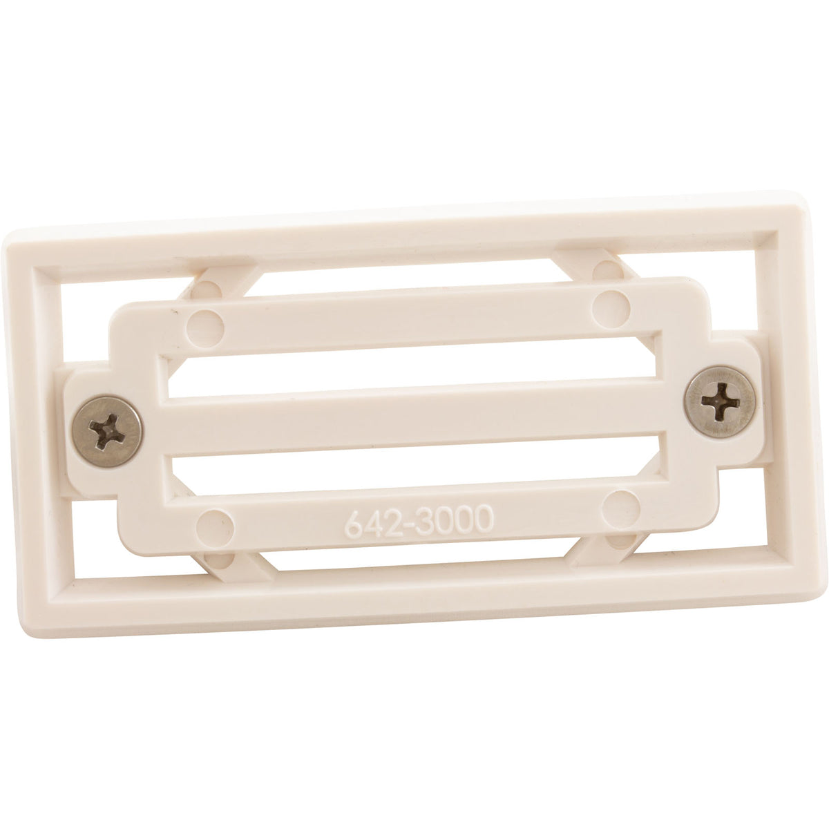 2" X 4" 3-Bar Grate And Frame : 640-3000 - Waterway Plastics - 8.06105E+11 - PartsForSpas.com