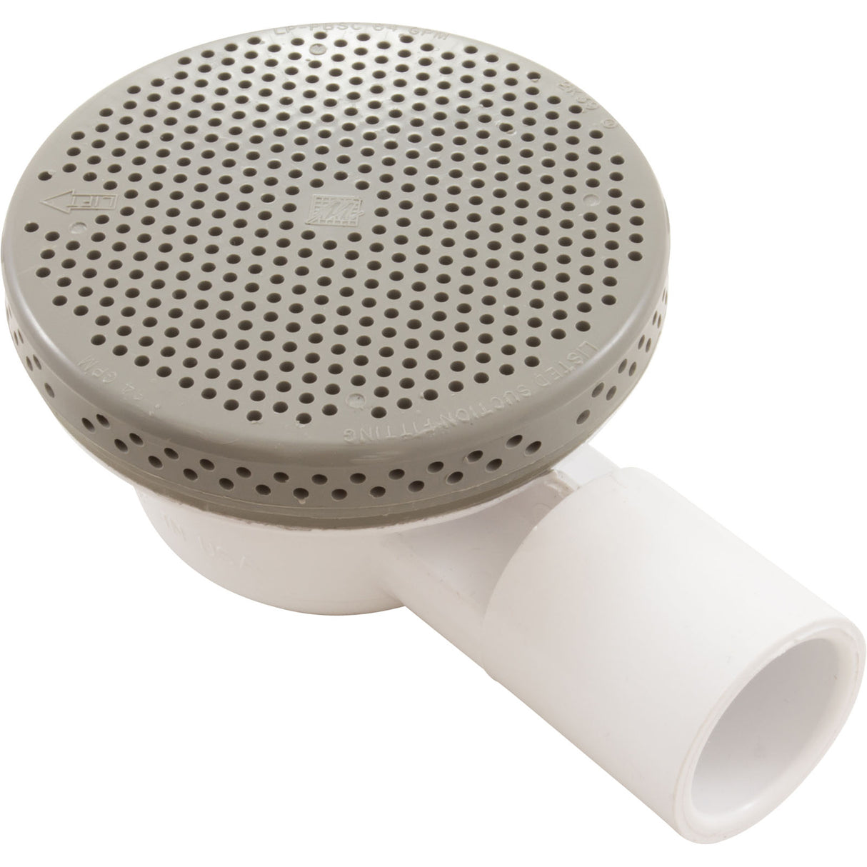 Drain Floor, 3/4"S, Plastic Gray : 640-4347 - Waterway Plastics - 8.06105E+11 - PartsForSpas.com